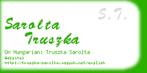 sarolta truszka business card